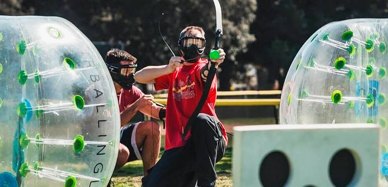 Arrowtag der neue Trendsport im Freizeitpark Rutesheim bei Stuttgart.