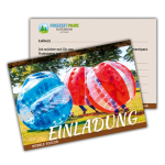 Einladungskarte Bubble Soccer Download