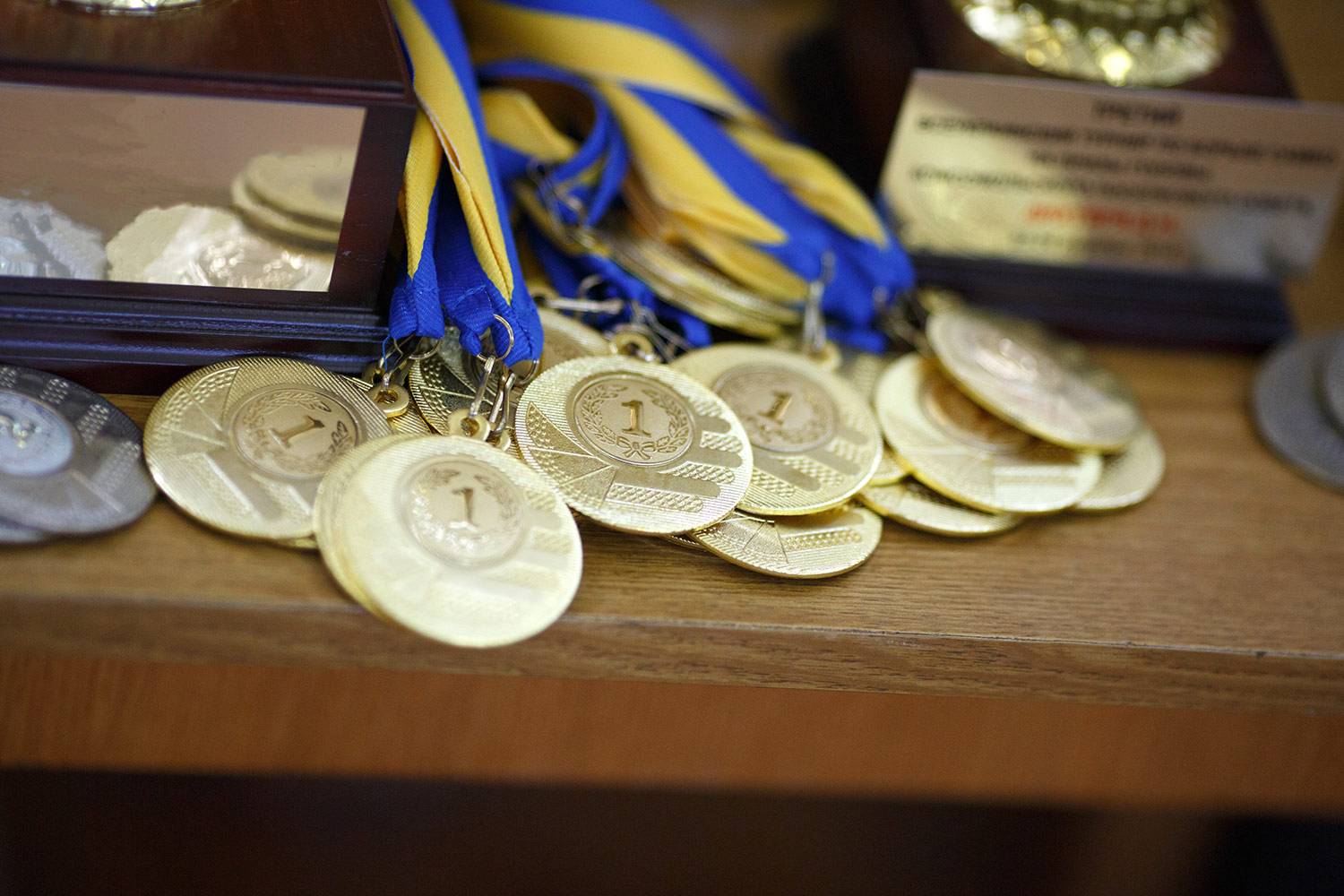 Siegerehrung für die Olympiade