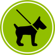 Hunde an der Leine sind erlaubt